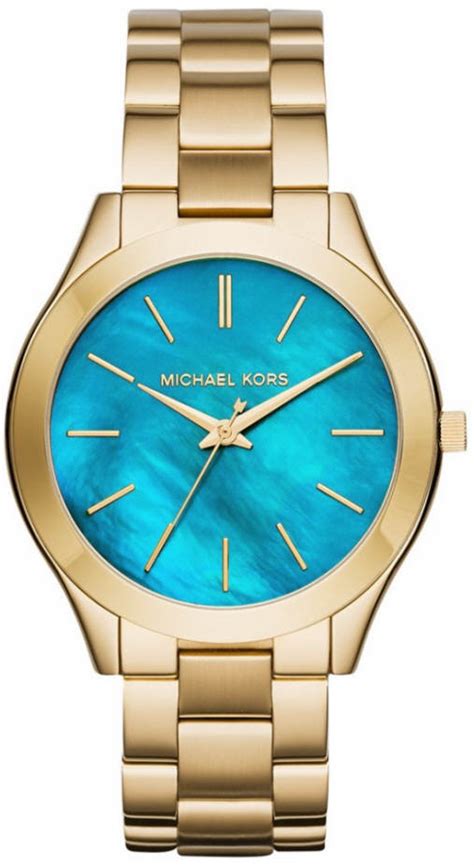 Michael Kors Women's Slim Runway Gold Watch MK3492